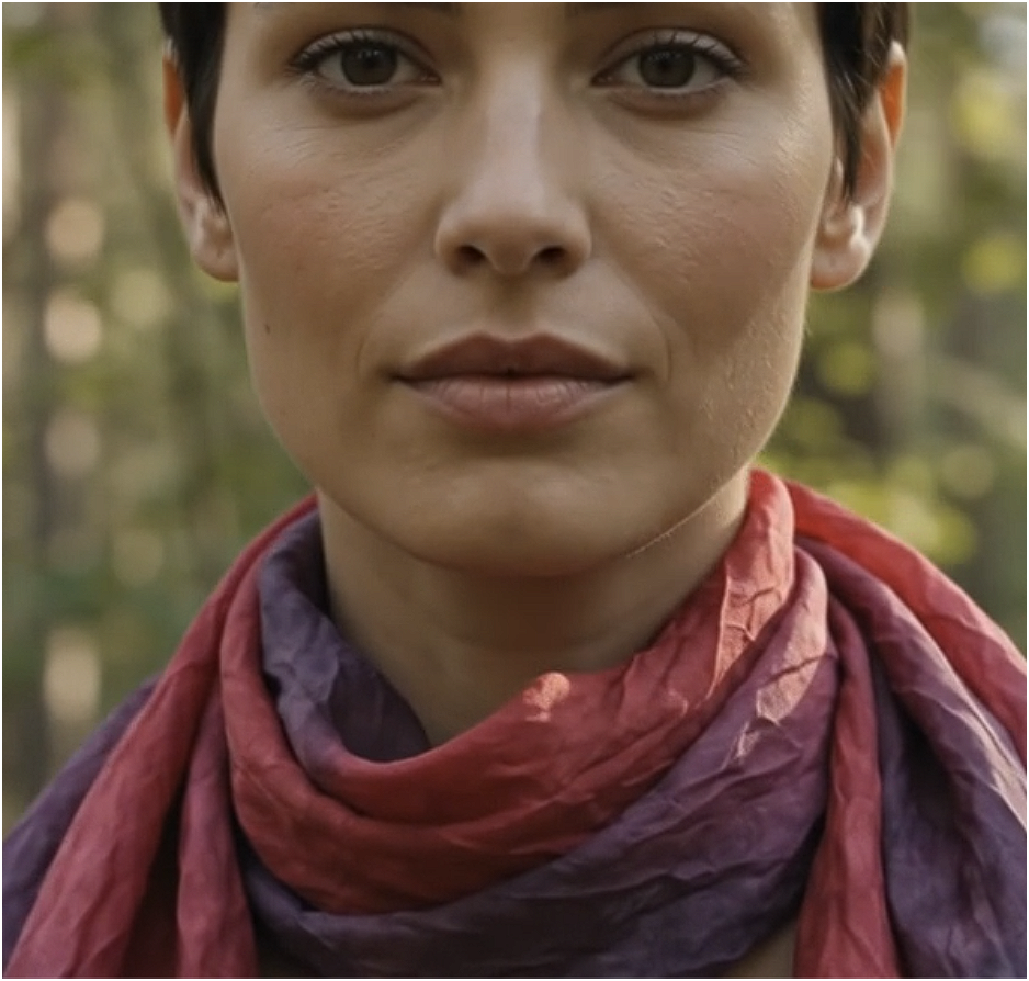 B108 Ember Square Silk Scarf | Resonant Bloom Edition