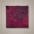 Hand-painted Shibori silk scarf in vibrant artisan dye by B108 Design Sydney